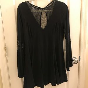 Black long sleeve dress